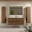 Mueble de baño Bequia suspendido 4 cajones 120 cm nogal maya de Salgar